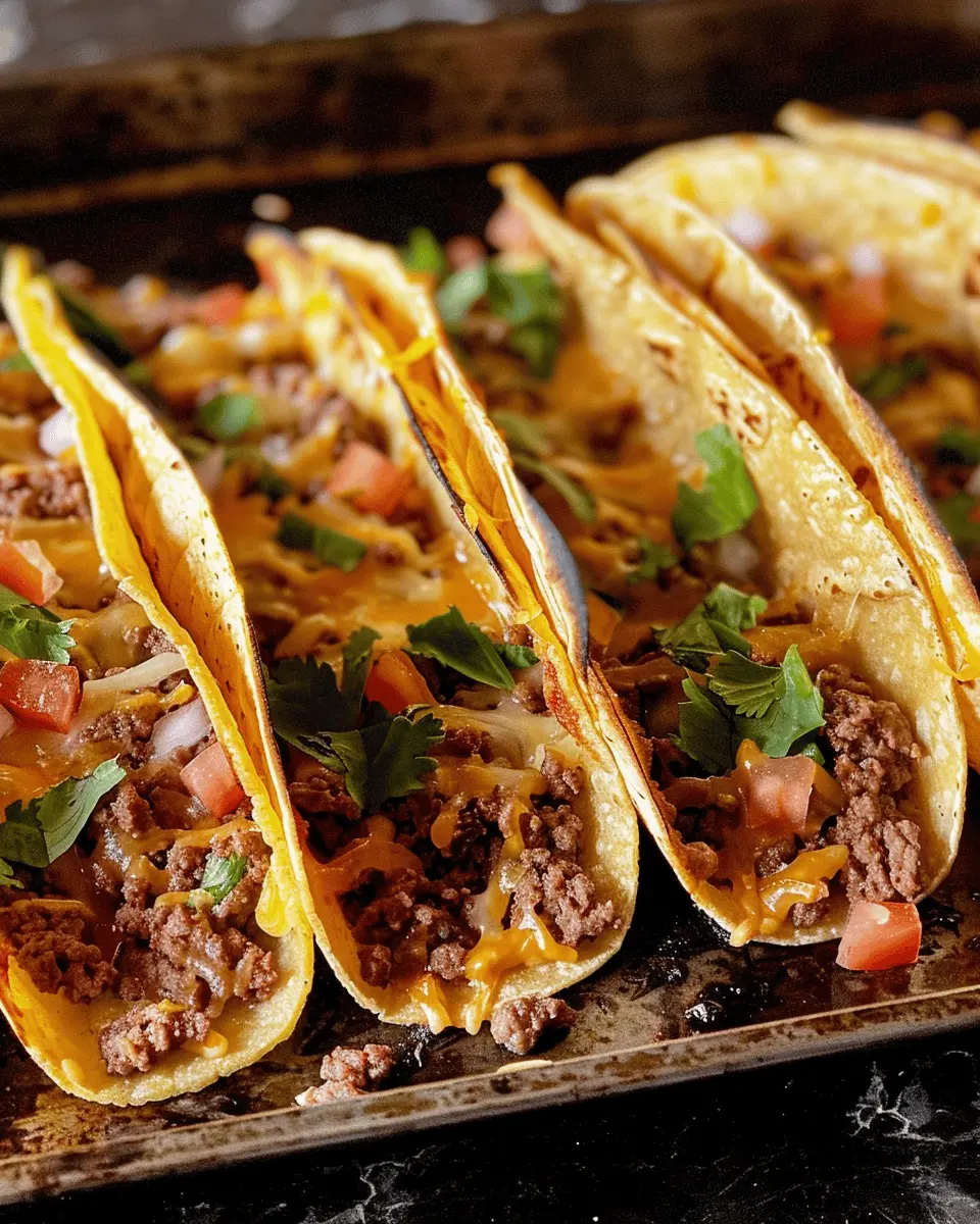 Crispy Baked Beef Tacos: Easy Homemade Flavor That Delights