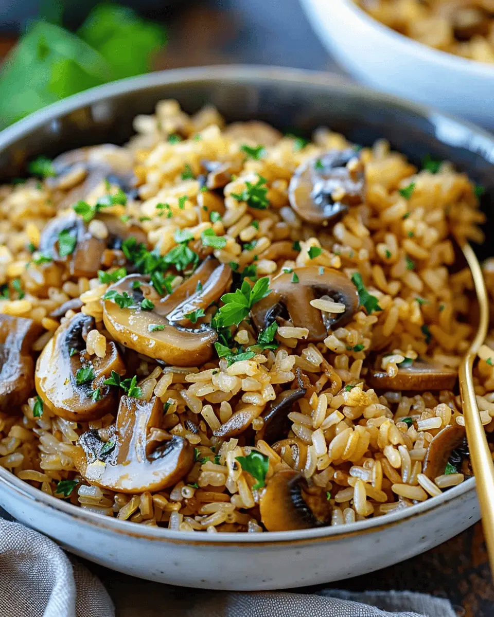 One-Pot Mushroom Rice: The Easy Comfort Food You’ll Love