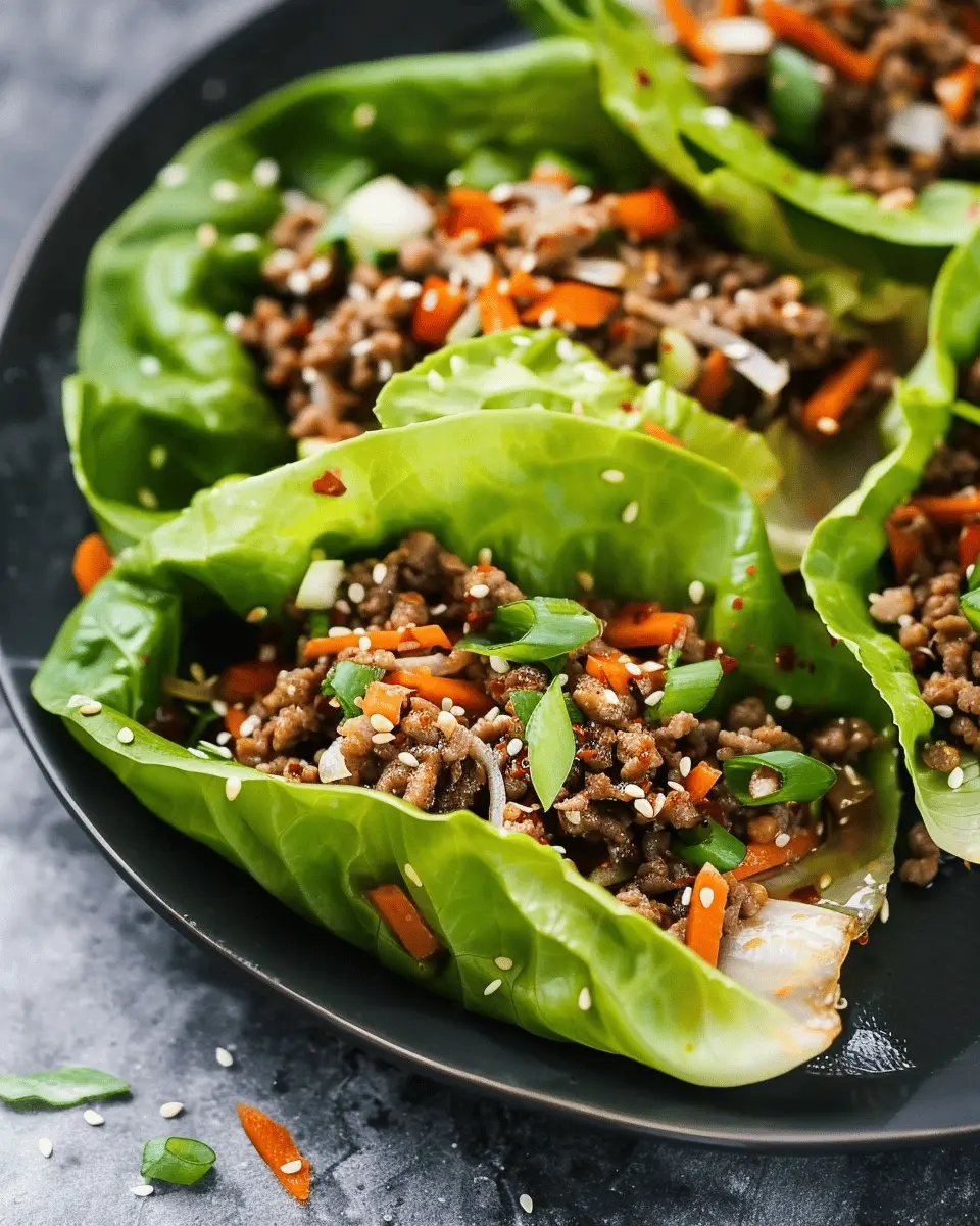 Asian-Style Ground Beef Lettuce Wraps: Easy and Flavorful Delight