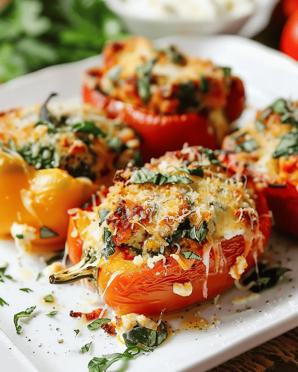 Tuscan Ricotta Stuffed Peppers: Easy, Flavorful Family Delight