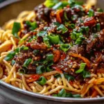 Sticky Beef Noodles