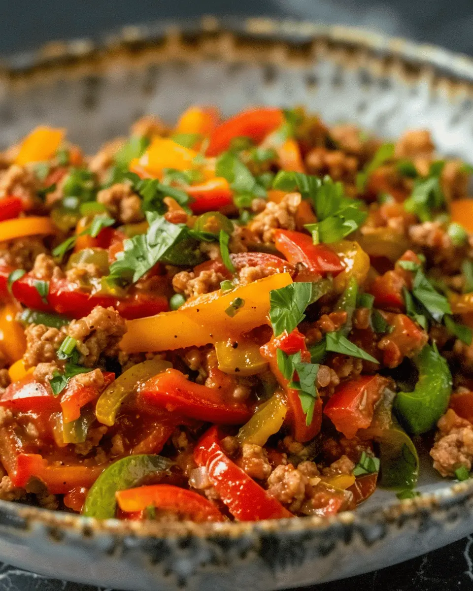 Ground Turkey and Peppers: A Healthy, Quick Delight for Dinner