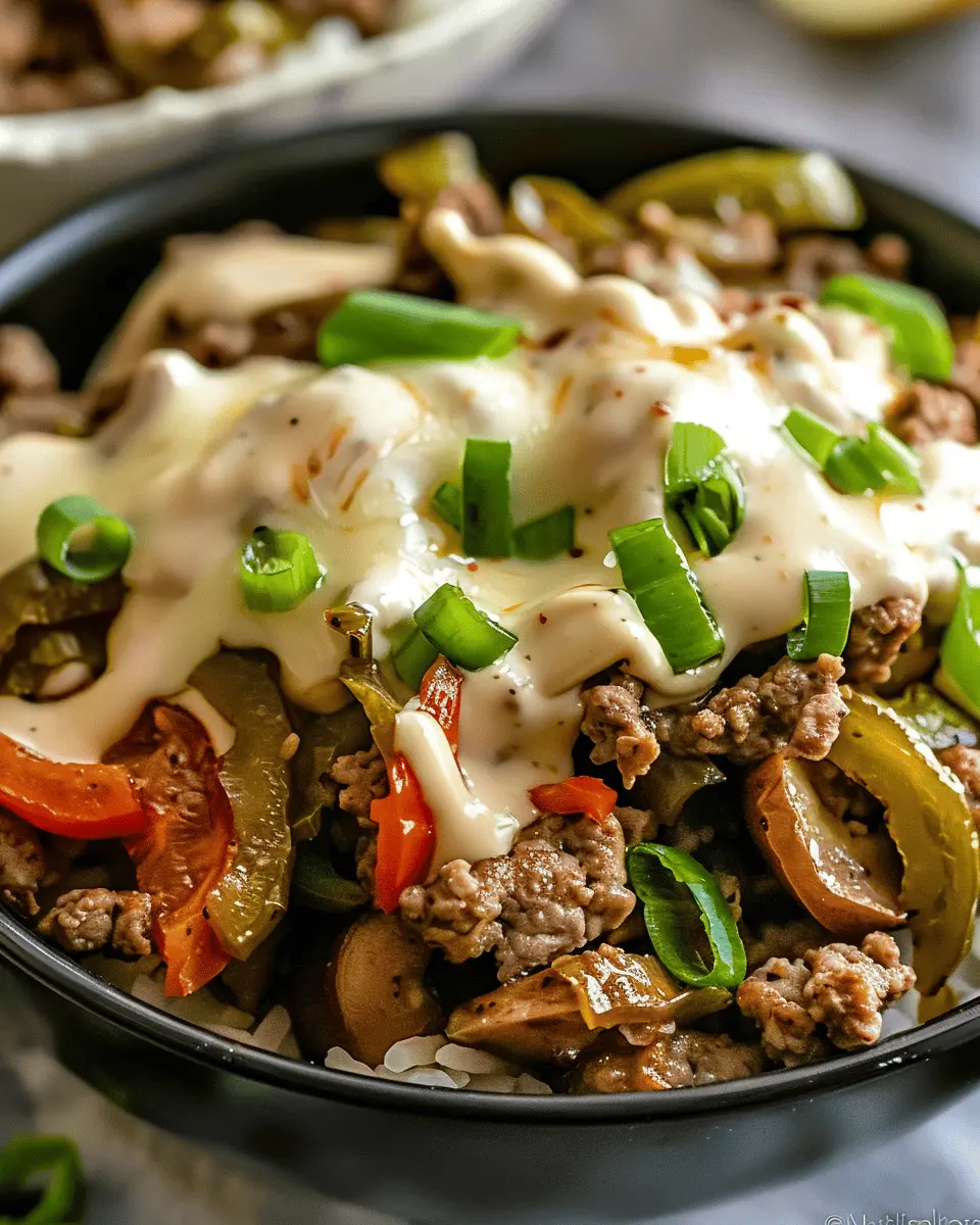 Philly Cheesesteak Bowls: Easy Low-Carb Dinner Delight