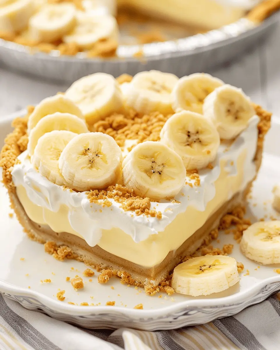 Easy Banana Cream Pie: Indulgent Recipe with Graham Cracker Crust