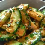 Cucumbers in Spicy Peanut Sauce