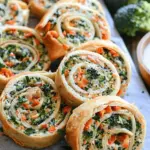 Vegan Veggie Pinwheels with Broccoli and Carrots