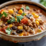 High Protein Creamy Taco Soup