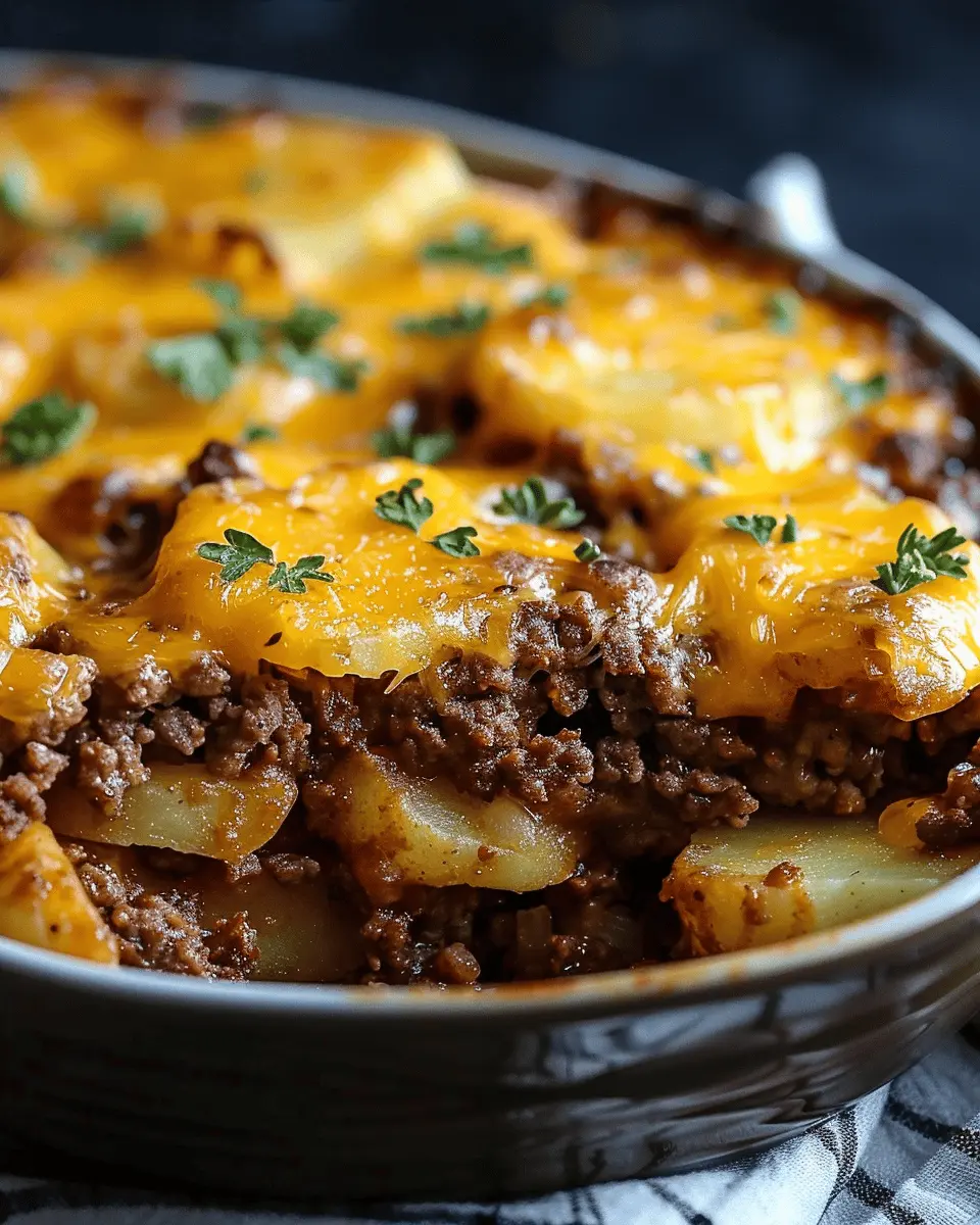 Cheesy Ground Beef and Potatoes: The Best Comfort Food Delight