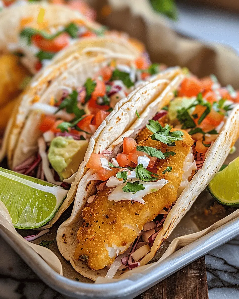 Crispy Fish Tacos with Cilantro Lime Slaw: A Zesty Homemade Delight