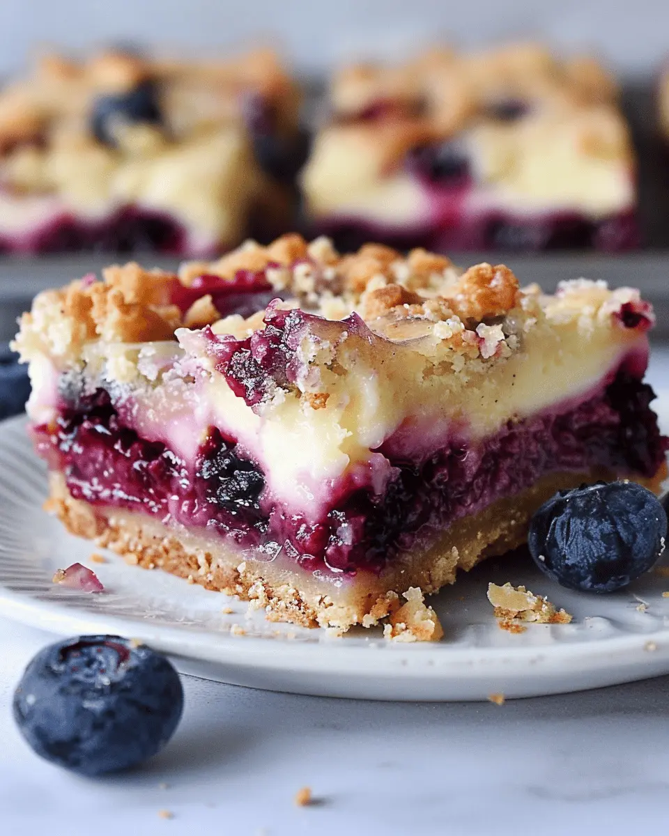 Blueberry Cream Cheese Bars: Indulgent Delight for Home Bakers