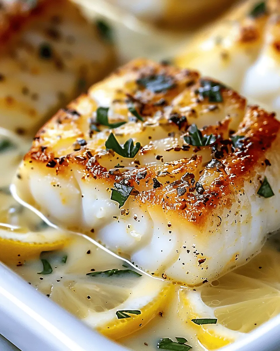 Baked Cod in Coconut Lemon Cream Sauce: Easy Weeknight Delight