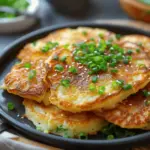 Korean Potato Cheese Pancakes