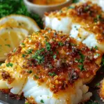 Crispy Air Fryer Parmesan Crusted Cod