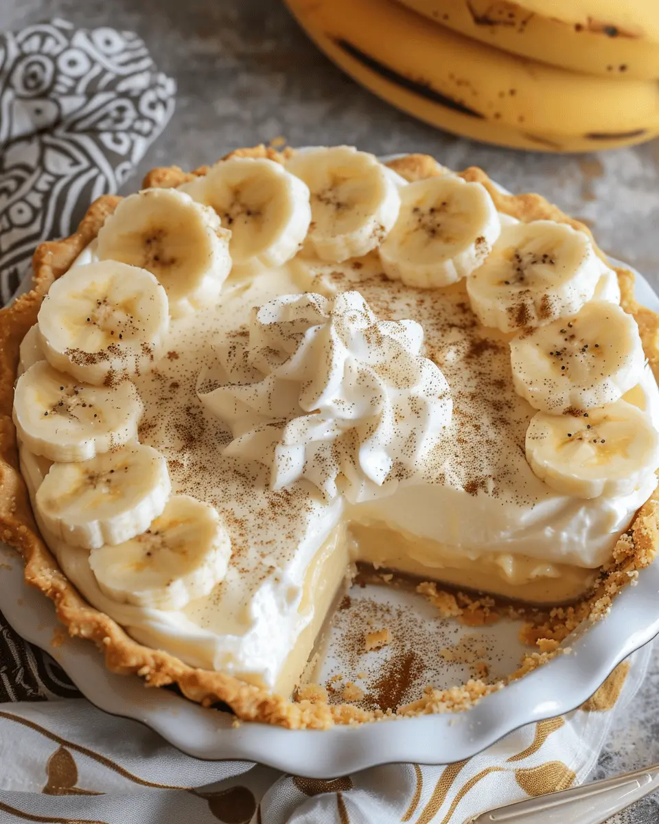 Old-Fashioned Banana Cream Pie Recipe: A Delightfully Indulgent Treat