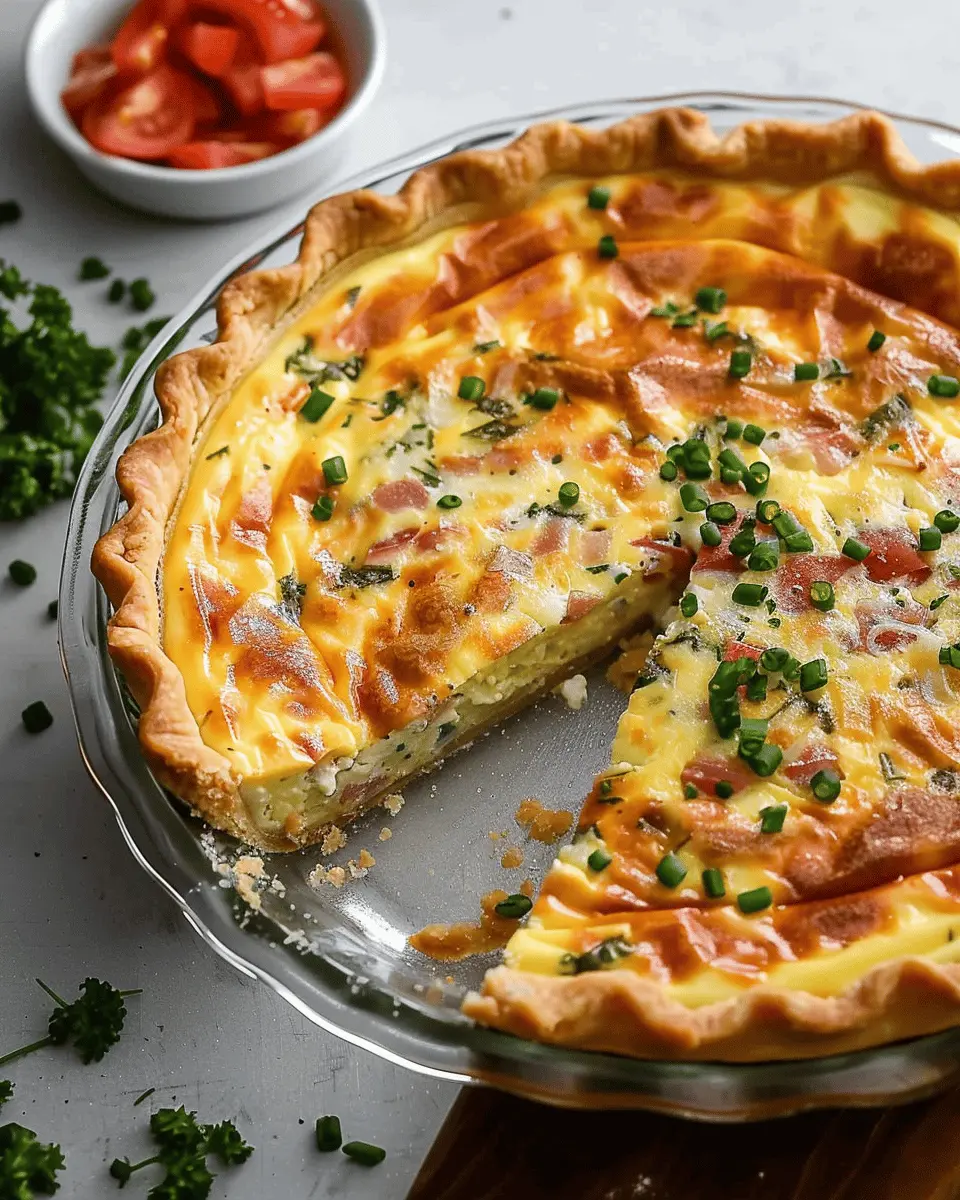 Basic Quiche Recipe: Easy Turkey Bacon and Veggie Delight