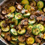 Skillet Zucchini and Mushrooms