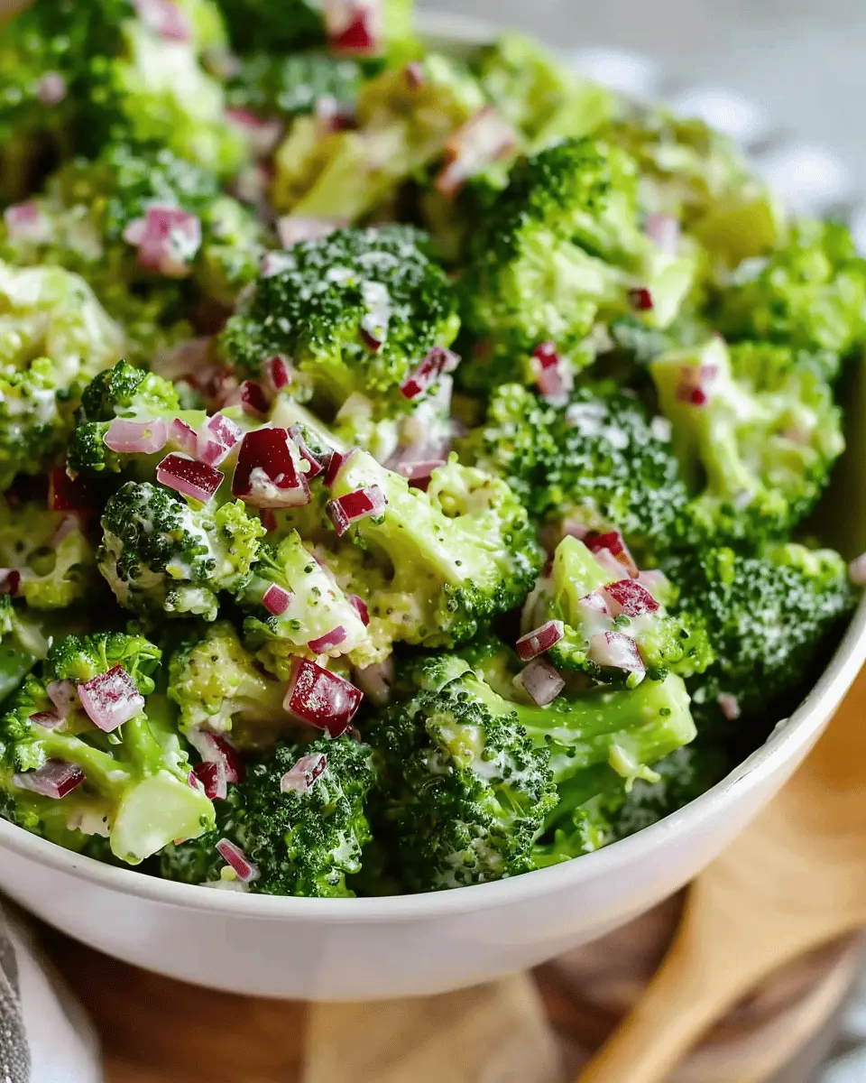 The Best Broccoli Salad with Turkey Bacon and Chicken Ham Delights