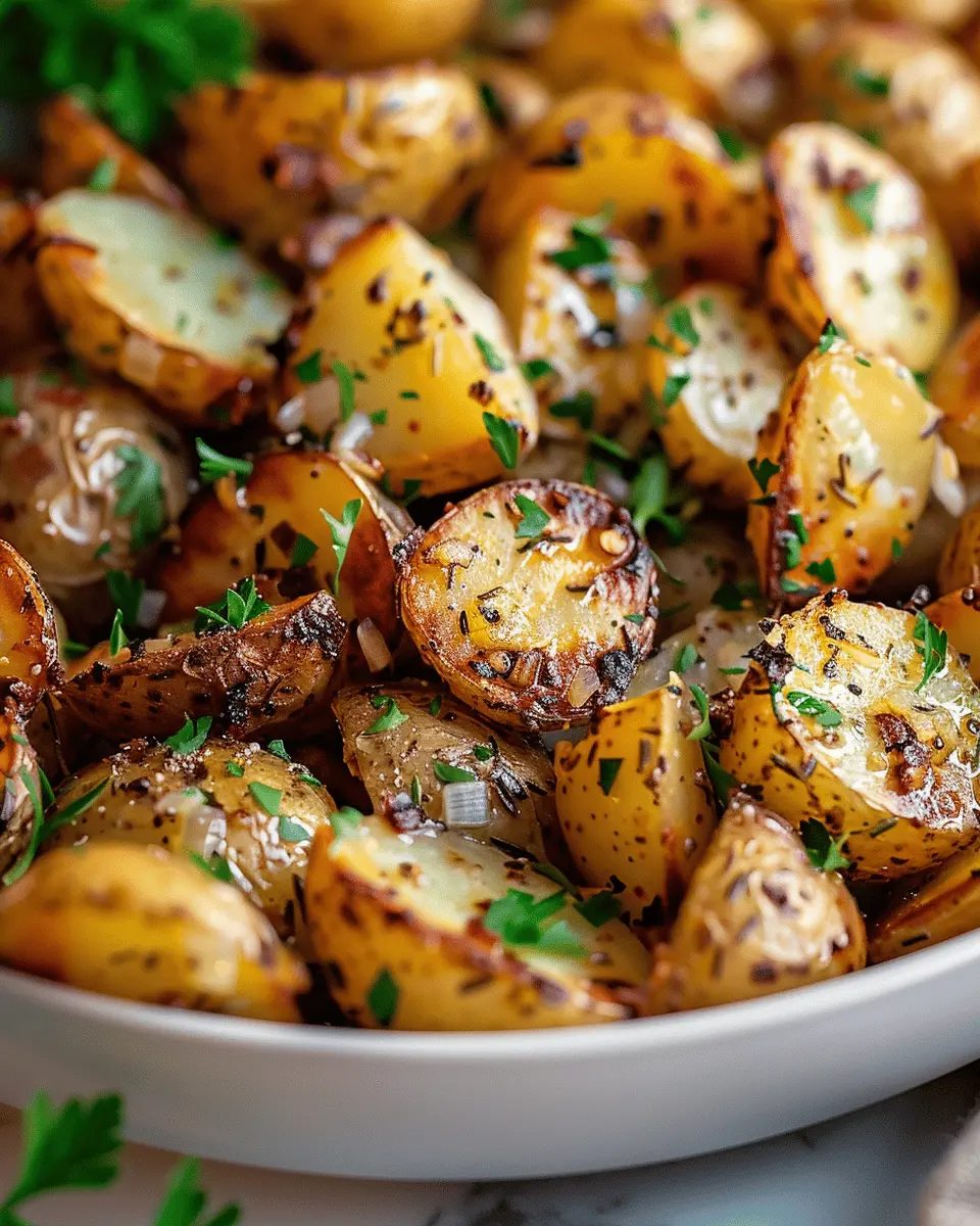 garlic roast potatoes: the best crispy side for dinner delight