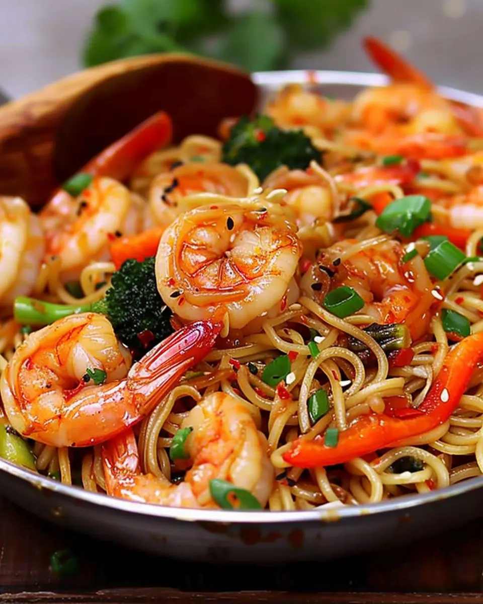 High-Protein Shrimp Stir Fry: Easy Noodles for a Healthy Meal