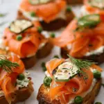 Smoked Salmon on Crostini recipe