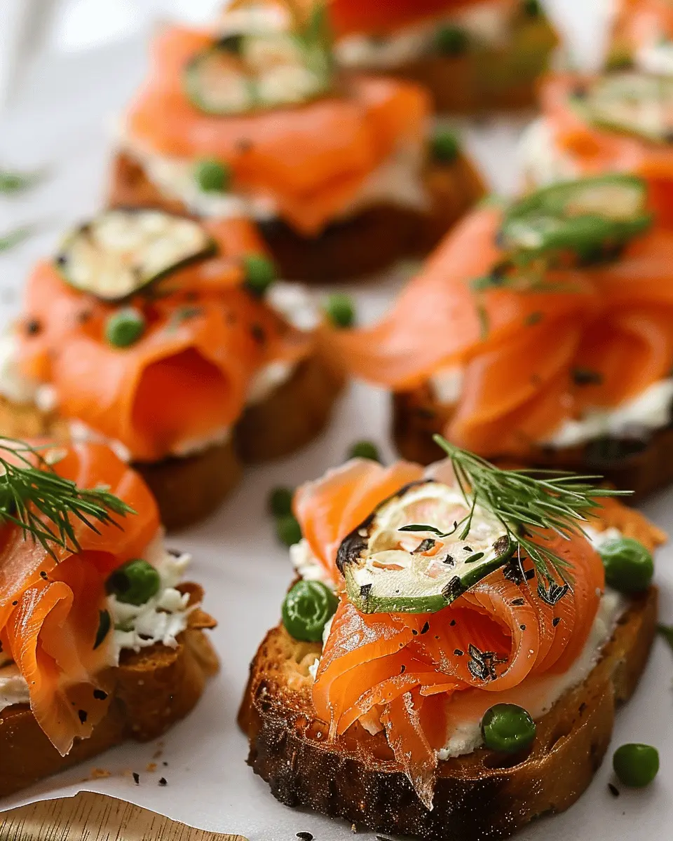 Smoked Salmon on Crostini Recipe: Easy Appetizer for Any Occasion