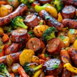 One-Pan Honey Garlic Kielbasa & Veggies