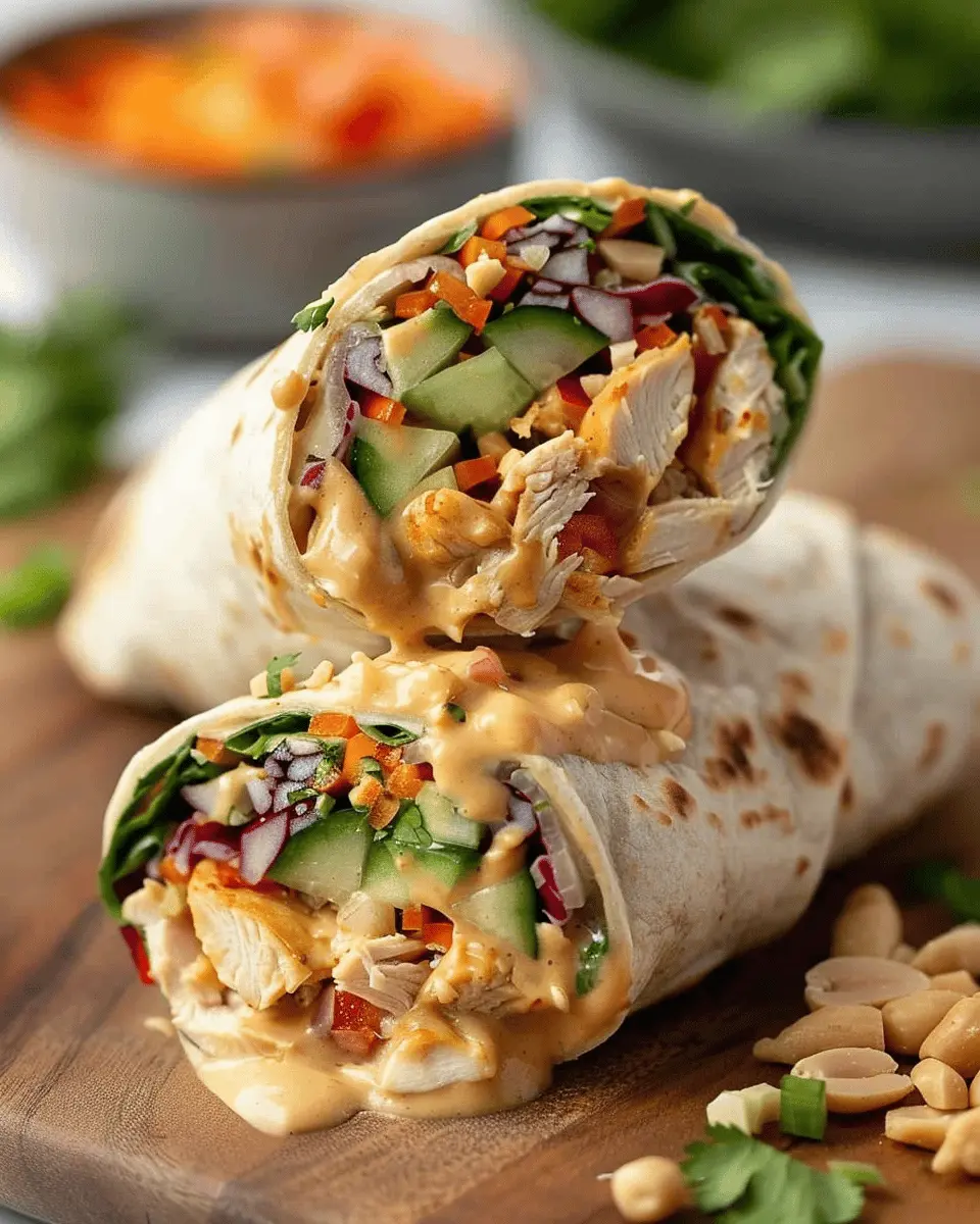 Thai Peanut Chicken Wraps: Easy and Flavorful Meal Prep Idea