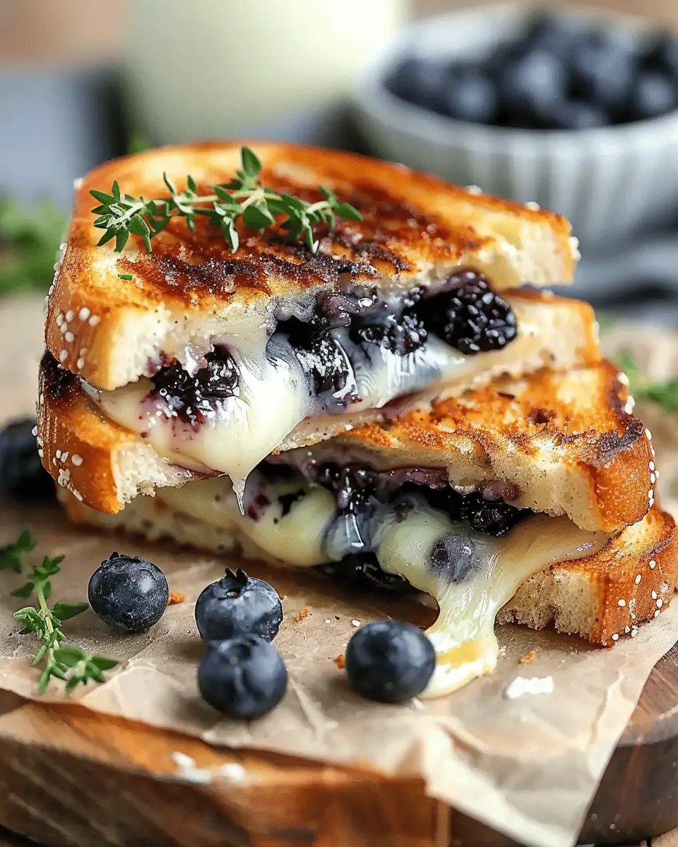 Crispy Blueberry Grilled Cheese: An Indulgent Twist on Tradition