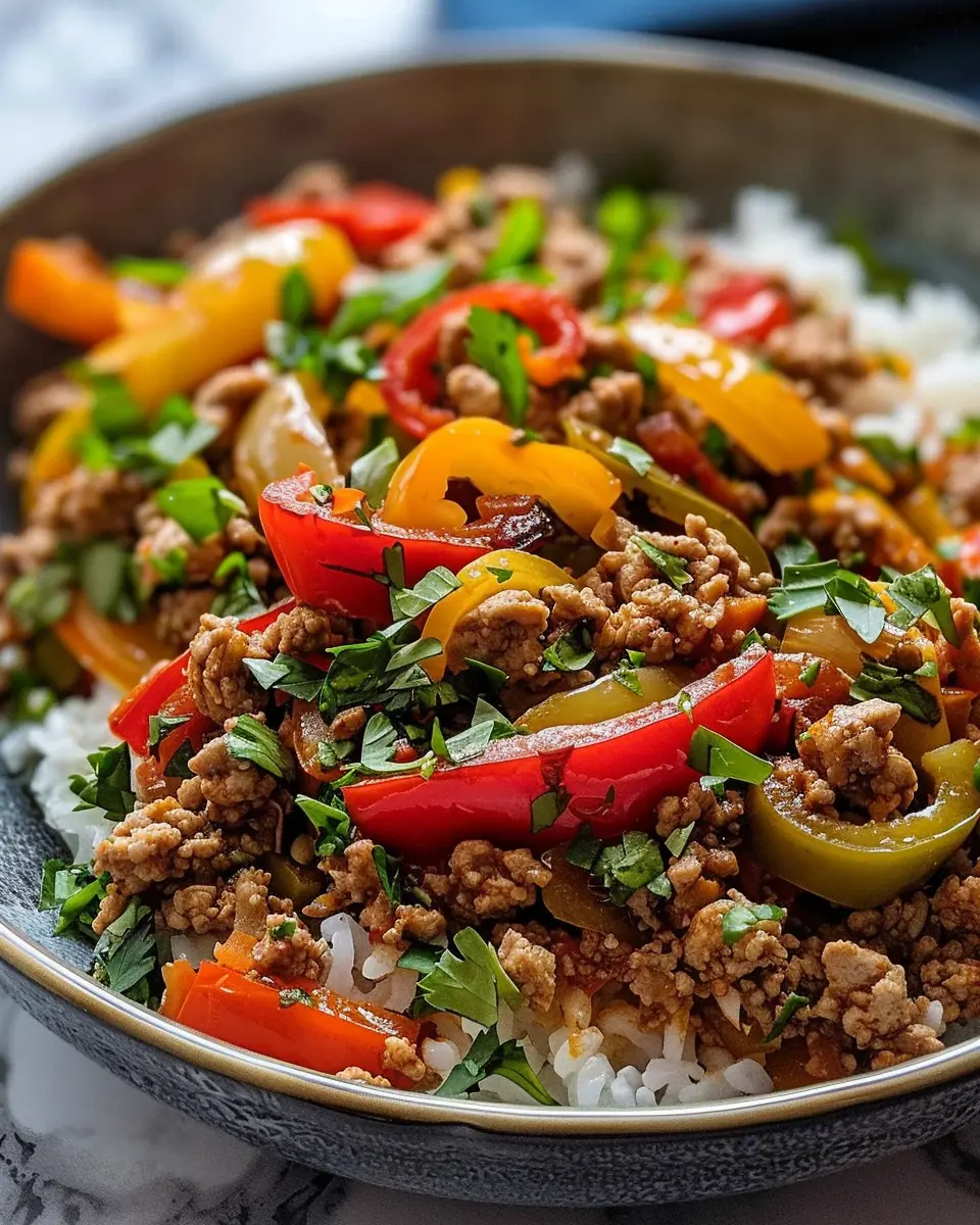 Ground Turkey and Peppers: A Quick, Healthy Delight for All