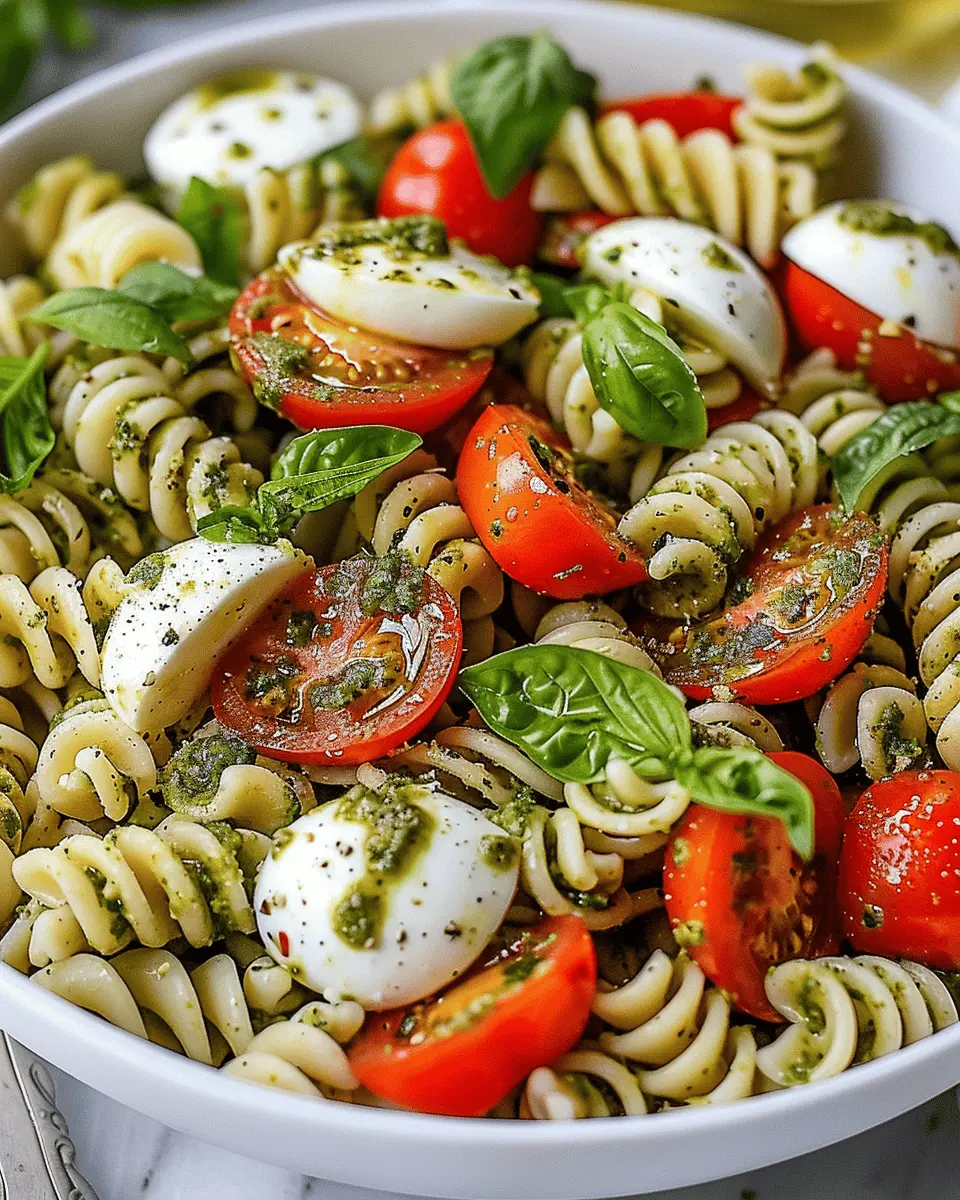 Pesto Caprese Pasta Salad: A Fresh and Easy Summer Delight