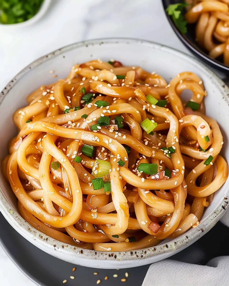 Vegan Garlic Udon Noodles: Quick and Easy 15-Minute Recipe