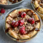 Baked Protein Pancake Bowls- great for meal prep and no banana needed!