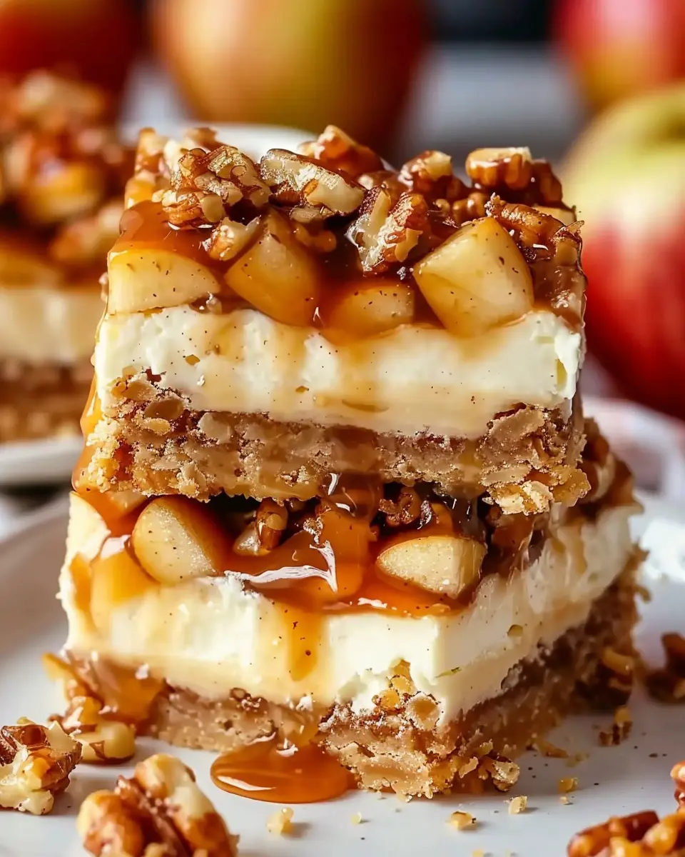 Caramel Apple Cheesecake Bars: The Best Indulgent Fall Treat