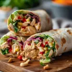 Thai Peanut Chicken Wraps