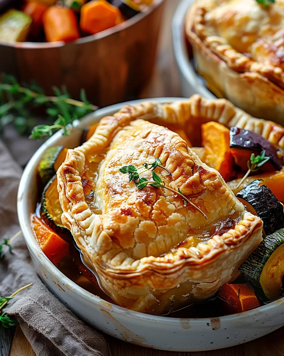 Roasted Autumn Vegetable Pot Pies: Comforting and Delicious Delight