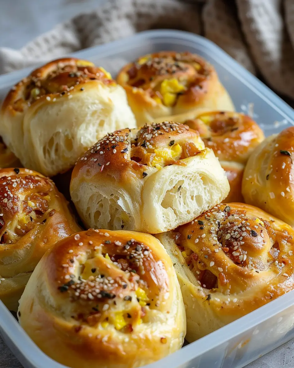 Breakfast Rolls: Easy Turkey Bacon &amp; Chicken Ham Delight