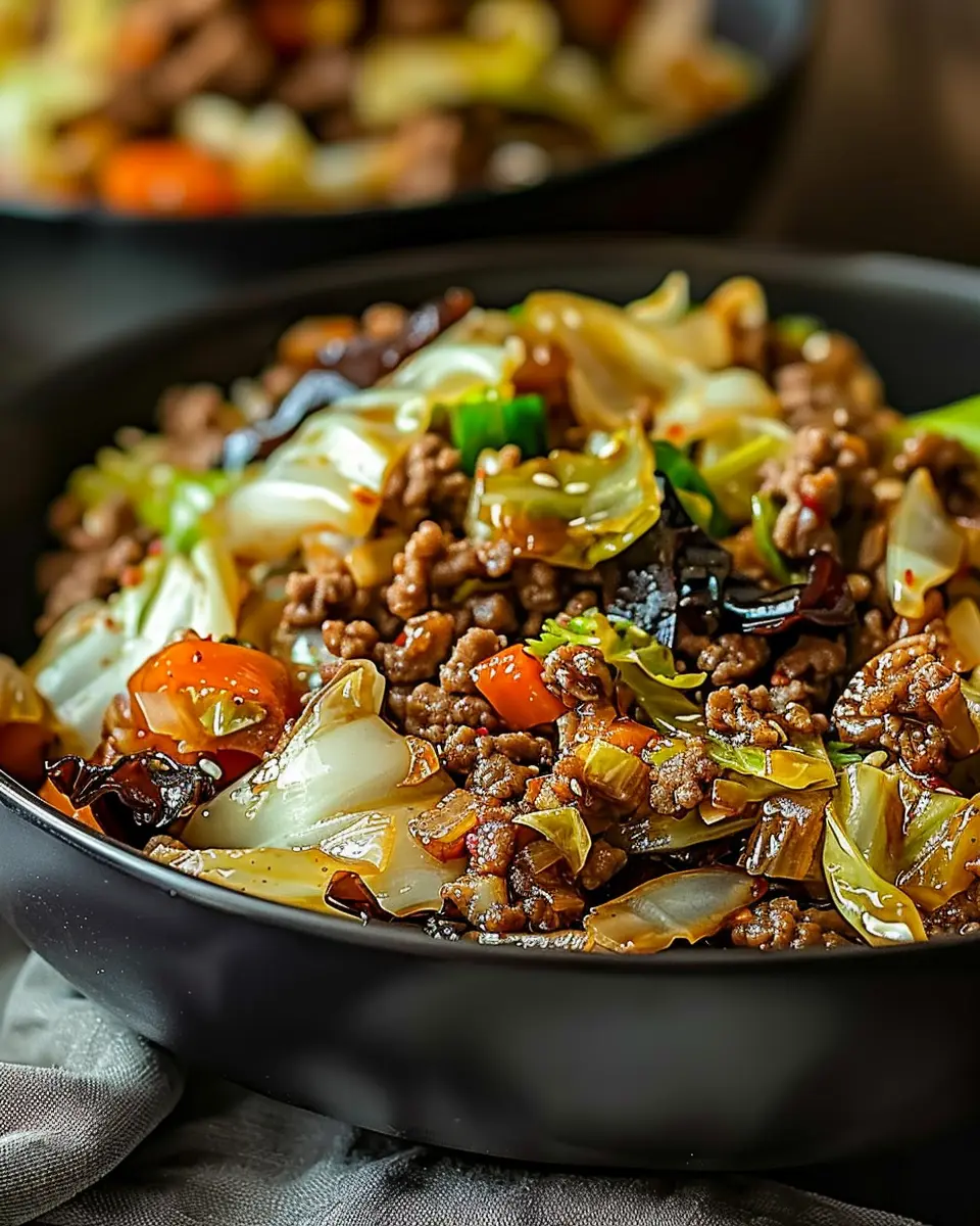 Irresistible Chinese Ground Beef and Cabbage Stir-Fry Recipe Easy for All